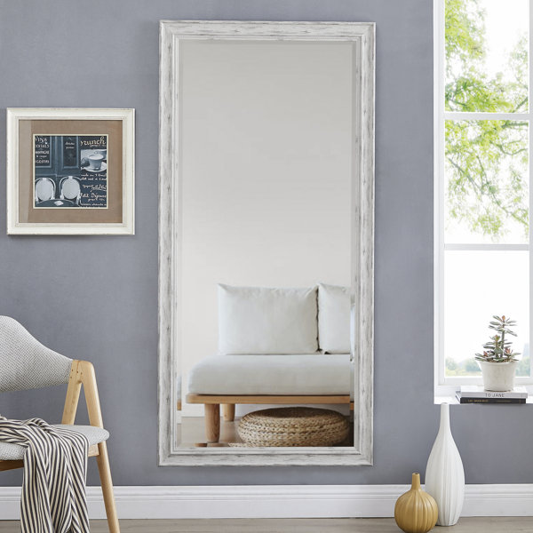 Gracie Oaks Lorrison Farmhouse style Floor Mirror, Full Length Wall